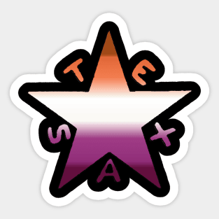 Texas Pride-Lesbian-Textless Sticker